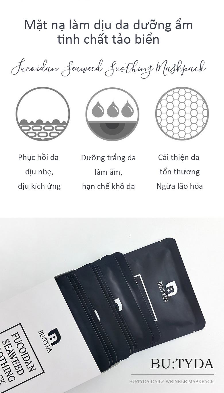 Mat Na Duong Am Butyda Fucoidan Seaweed Mask Pack (2)