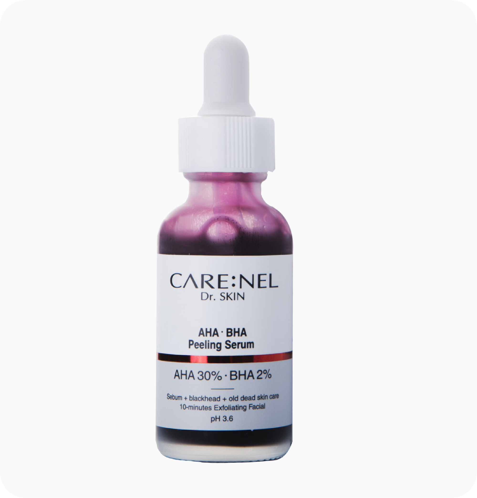 Tinh chất tẩy tế bào chết làm sạch da, tăng sinh collagen, cân bằng độ pH, giảm mụn đầu đen AHA BHA Peeling Serum 30ml